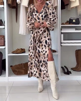 Mara™ | Elegante jurk met V-hals en verleidelijke print